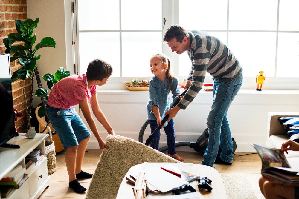 Spring-cleaning-family